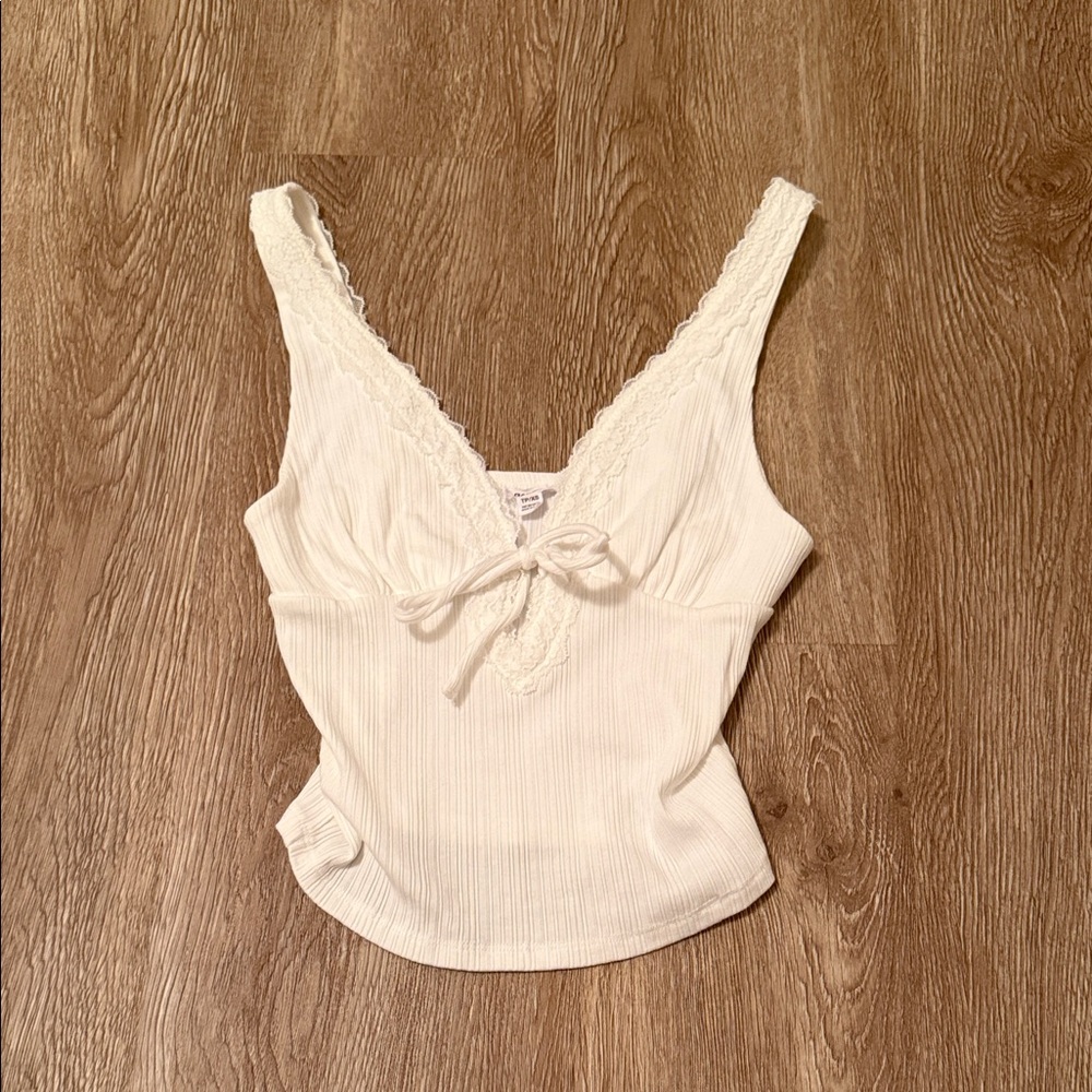 Garage White Lack Tank Top